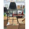 Image 1 : 4 Black Plastic Counter Stools - Metal Legs