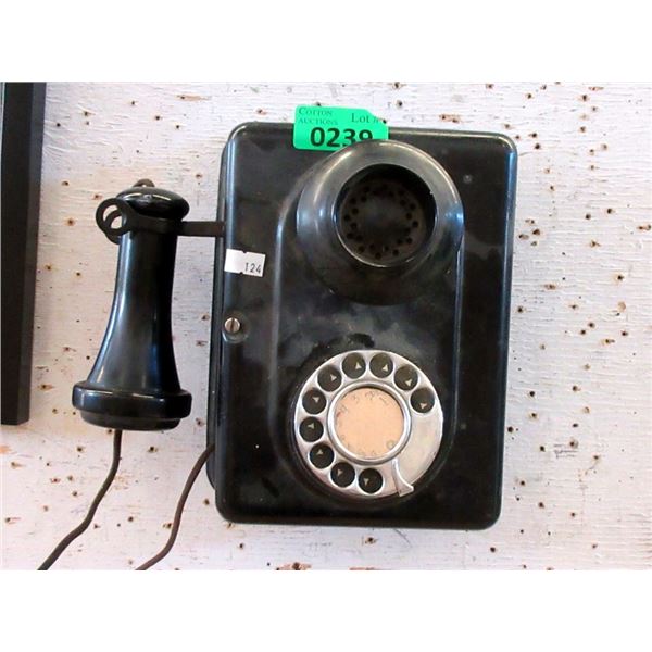 Vintage Wall Mount Dial Telephone