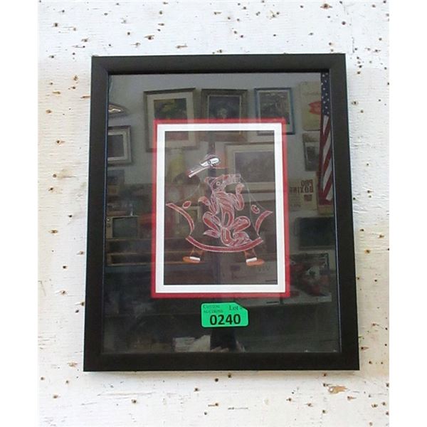 Richard Shorty Framed Print - Wolf Dancer