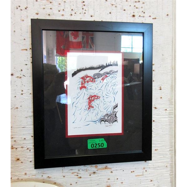 Richard Shorty Framed Print -Salmon