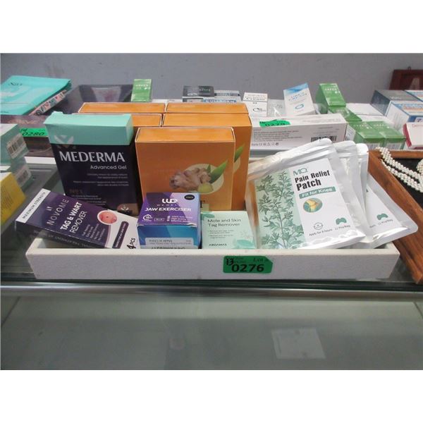 Lot of Pain Relief Patches, Massage Oil & More