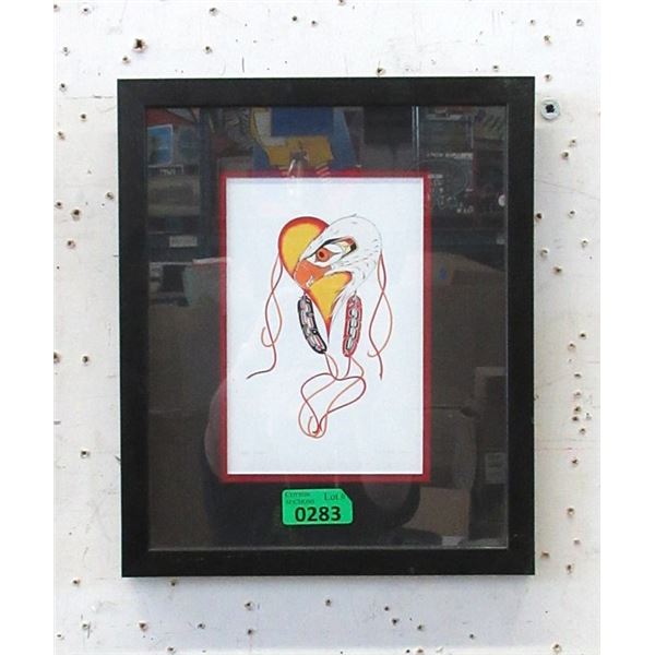 Richard Shorty Framed Print - Eagle Heart