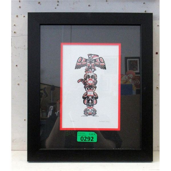 Richard Shorty Framed Print - Totem