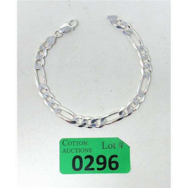 New 20 Gram Italian Sterling Silver Bracelet