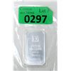 Image 1 : 1 Oz. .999 Silver TD Bank Investor Bar