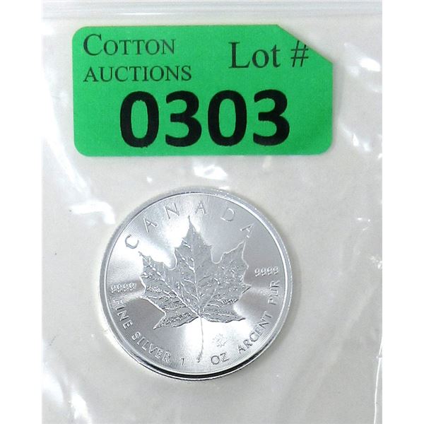 1 Oz. 2019 Canada .9999 Silver Maple Leaf Coin