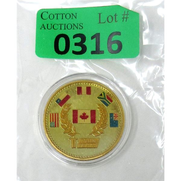 1 Oz. .999 Silver Canada Colourized Art Round