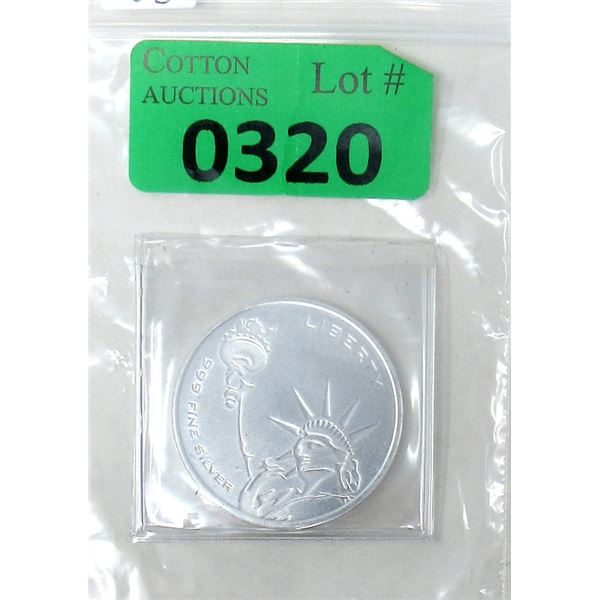 1 Oz. .999 Silver Lady Liberty/Eagle Freedom Round