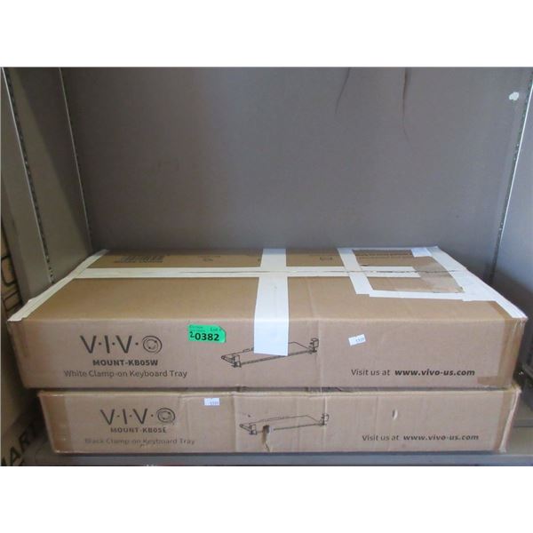 2 Vivo Clamp on Keyboard Trays