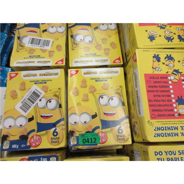 40 Boxes of Minions Cookie Snack Packs