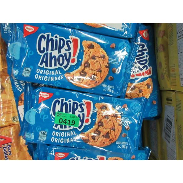 20 Packages of Christie Chips Ahoy Cookies