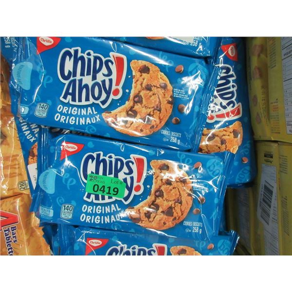 20 Packages of Christie Chips Ahoy Cookies