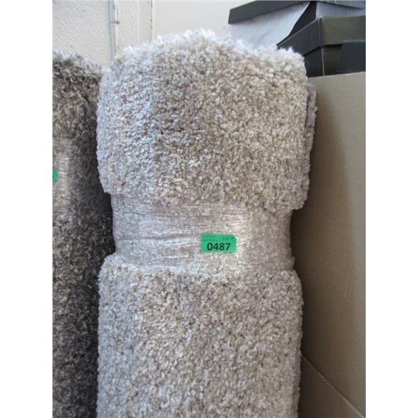 5' x 7' Beige Shag Area Carpet