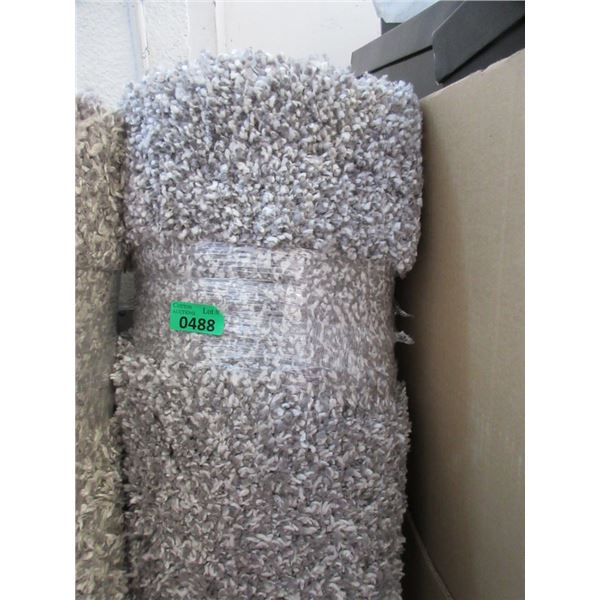 5' x 7' Grey Speckled Shag Area Carpet