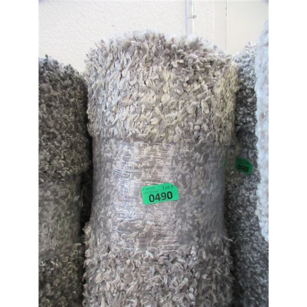 5' x 7' Grey Speckled Shag Area Carpet