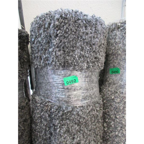 5' x 7' Medium Grey Shag Area Carpet