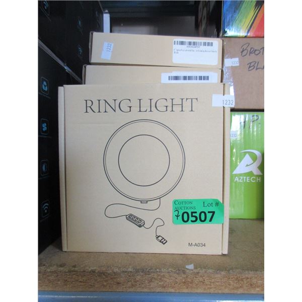 7 New 6  Laptop Ring Lights with Clamps