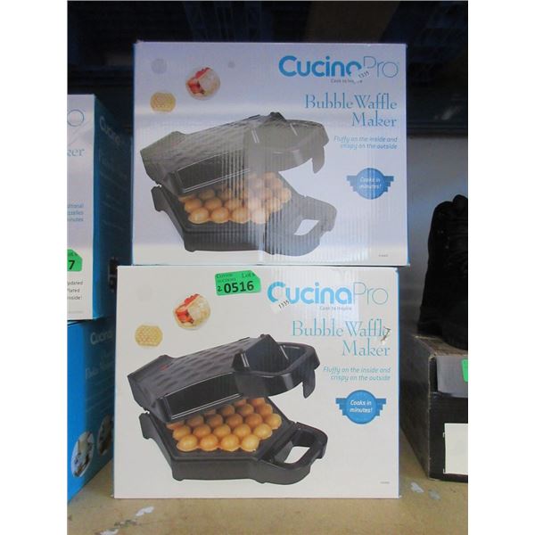 2 Cucina Pro Bubble Waffle Makers