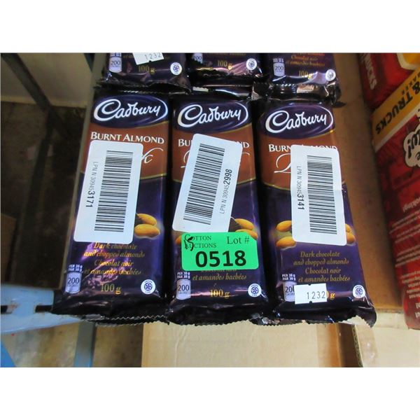 15 Cadbury Burnt Almond Dark Chocolate Bars