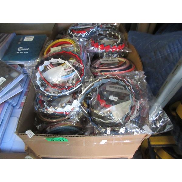 Large Box of Assorted Plastic Headbands