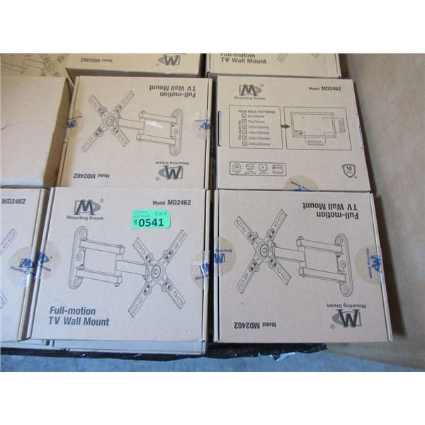 4 New Full-Motion TV Wall Mounts - 17" - 39"