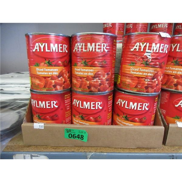 20 x 796 ml Cans of Diced Tomatoes - BB: Sept 2019