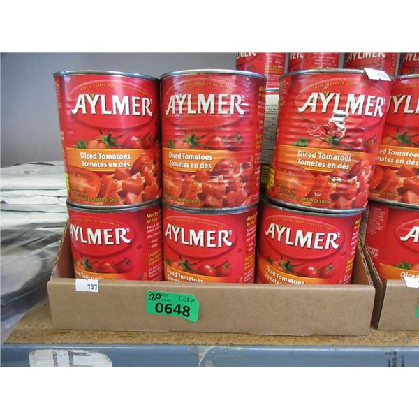 20 x 796 ml Cans of Diced Tomatoes - BB: Sept 2019