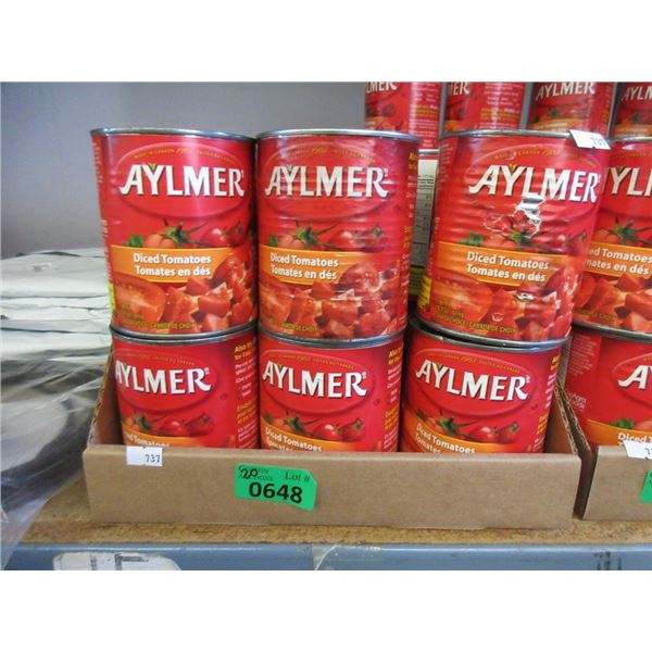 20 x 796 ml Cans of Diced Tomatoes - BB: Sept 2019