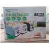 Image 1 : 4 New Keenstone 2-Slice Toasters - Black 