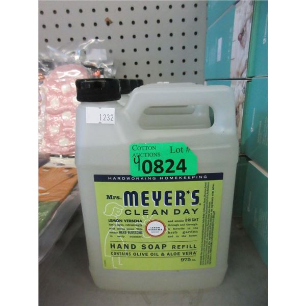 4 x 975 ml Meyers Clean Dry Hand Soap Refills