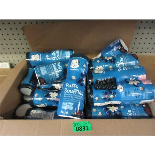 Case of 30 x 42 g Gerber Puffs - Blueberry Vanilla