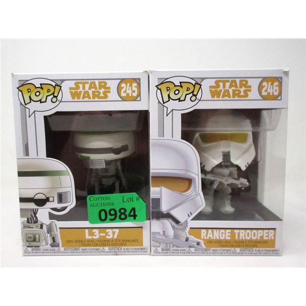 2 Star Wars Funko Pop Vinyl Bobble Heads