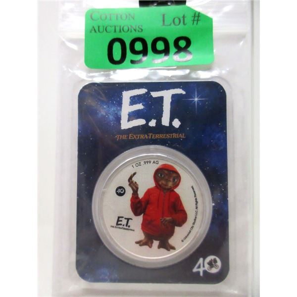 1 Oz. .999 Silver 2022 Coloured  E.T.  Coin