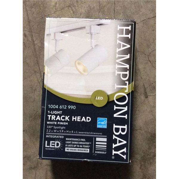 Hampton bay one track light with finish LED