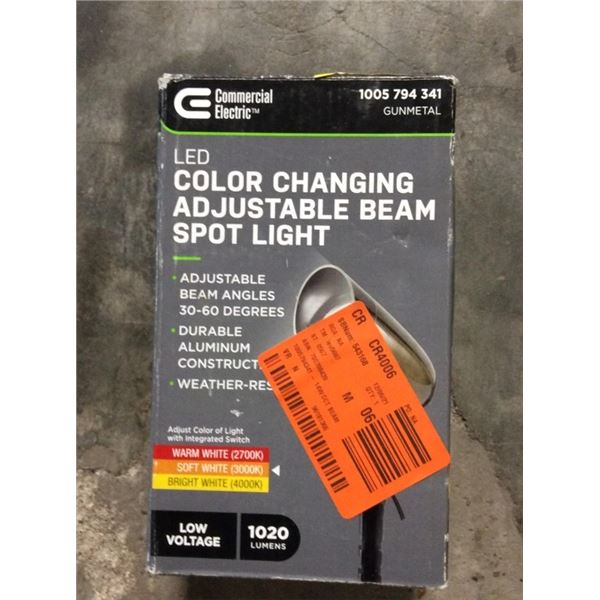 Commercial electric LED color changing adjustable beam spotlight low-voltage