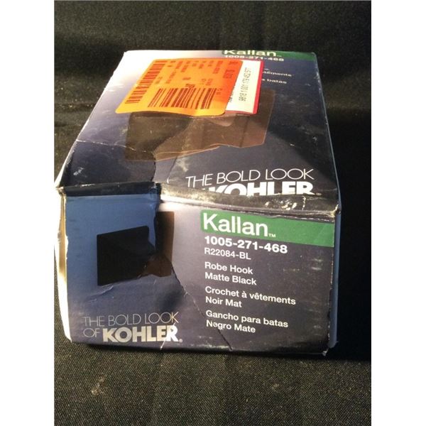 Kohler robe hook matte black