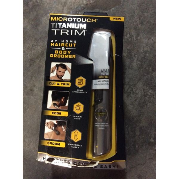 Micro touch  titanium  trim at home haircut and body grooming