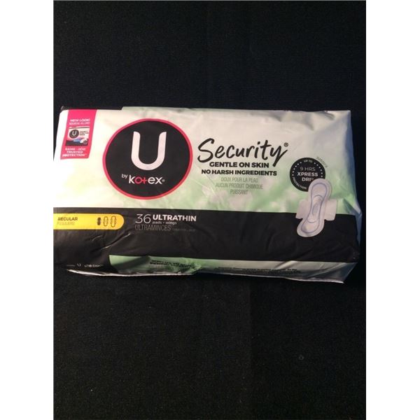 U by Kotex  36 ultrathin regular pads