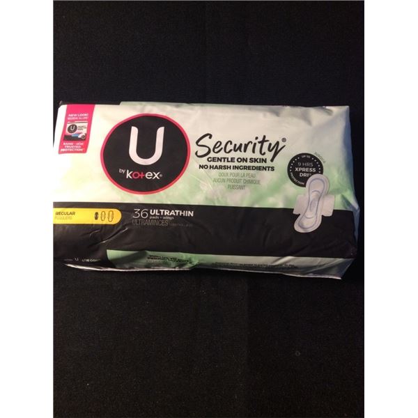 U by Kotex  36 ultrathin regular pads