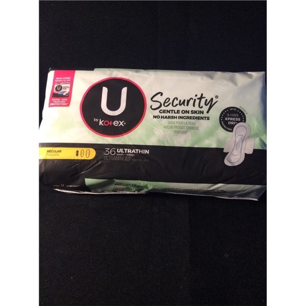 U by Kotex  36 ultrathin regular pads