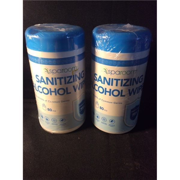 2  sanitizing alcohol wipes