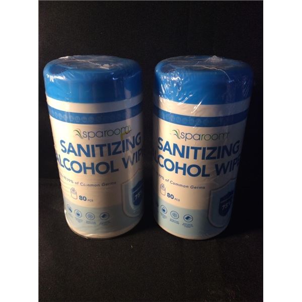 2  sanitizing alcohol wipes