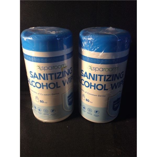 2  sanitizing alcohol wipes