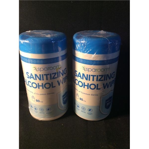 2  sanitizing alcohol wipes