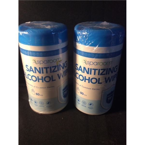 2  sanitizing alcohol wipes