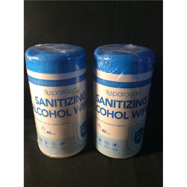 2  sanitizing alcohol wipes