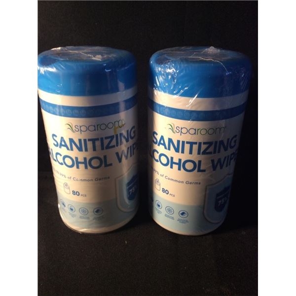 2  sanitizing alcohol wipes