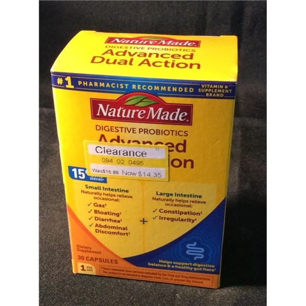 Nature made digestive advance dual action 30 capsules