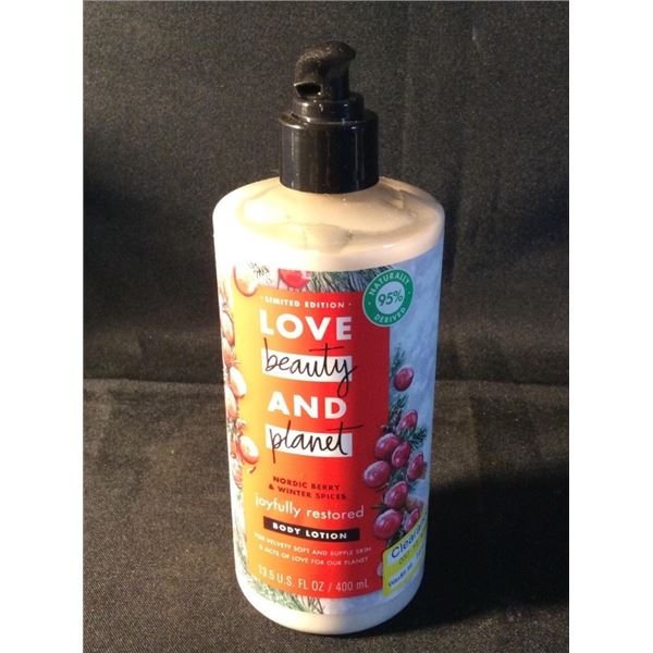 Love beauty and planet joyful restored body lotion