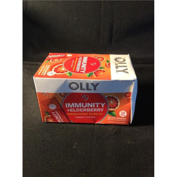 OLLY immunity and elderberry support 10 stick packs